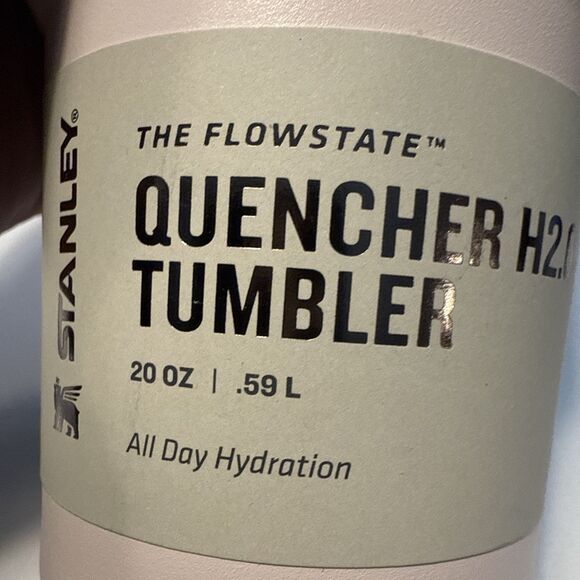 Stanley Quencher H2.0 FlowState Tumbler 20oz Light Pink Stainless Steel NEW - Picture 5 of 5
